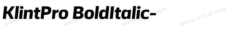 KlintPro BoldItalic字体转换 KlintPro BoldItalic字体转换